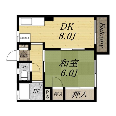 ユタカハイムの物件間取画像